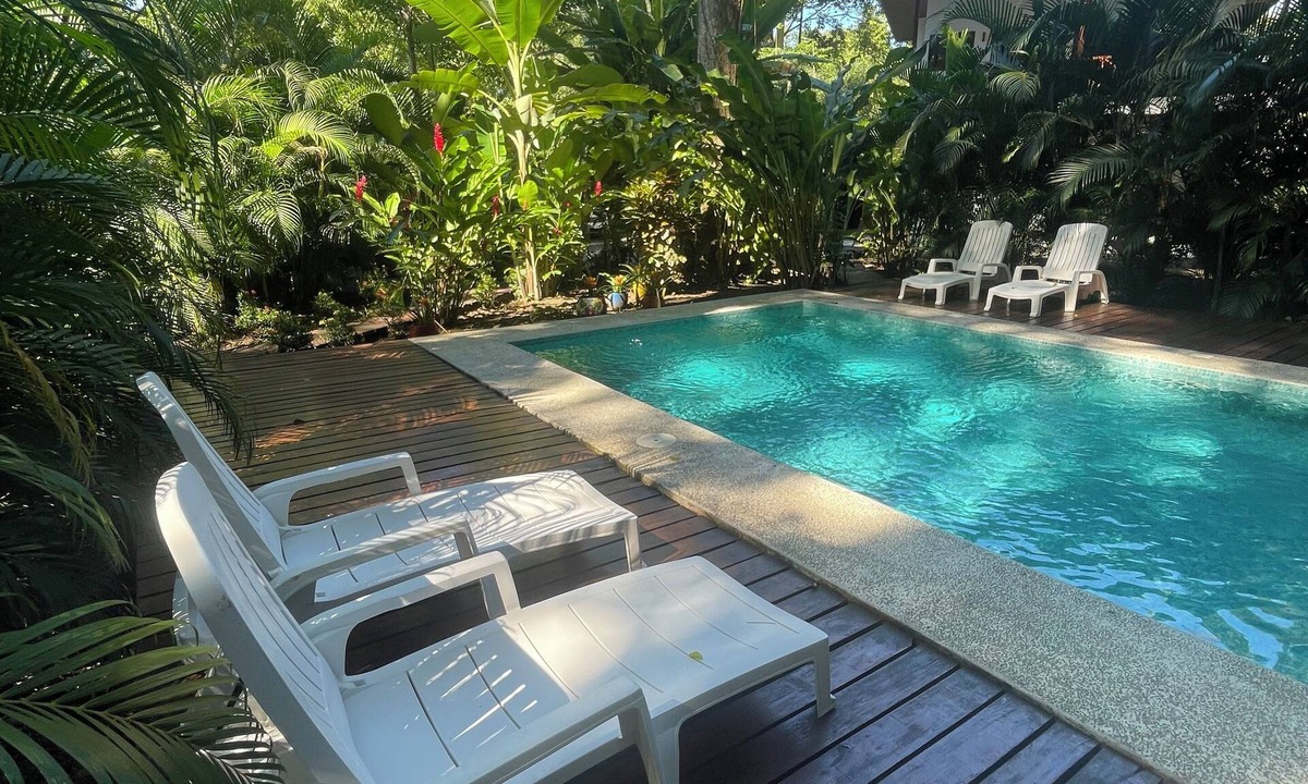 Puerto Viejo de Talamanca Cabin | 2 1 bedroom cabins with a pool 1 bathroom kitchen, living on a covered deck