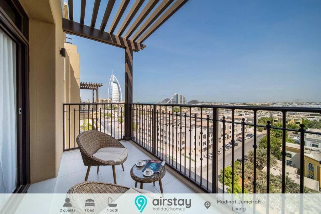 Umm Suqeim 3 Apartment | Airstay - Upscale 1BR - Iconic Burj AlArab Views - Monthly Offer Available