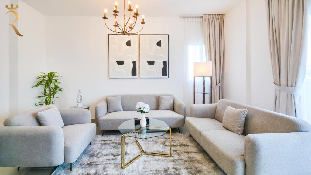 Abu Dhabi Apartment | Al Reef 3BR - Chic Poolside Luxe Retreat
