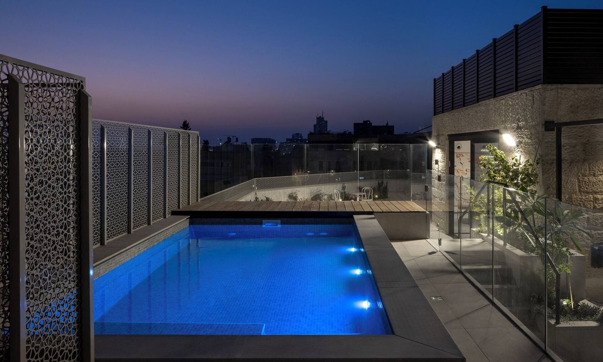Jerusalem City Centre Condo | Aura Penthouse - Exceptional Penthouse with Private Pool - 4 Bedrooms