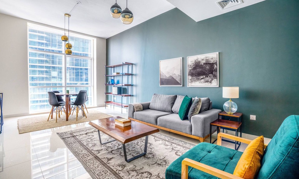 Trade Center Apartment | Blueground | Trade Centre 1, pool, nr Dubai Mall