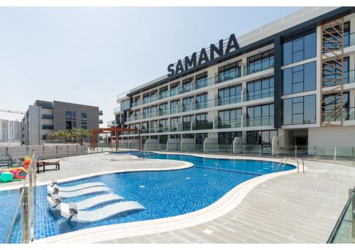Dubai Apartment | Bright Resort Style Studio Amenities Samana GA by Vibel