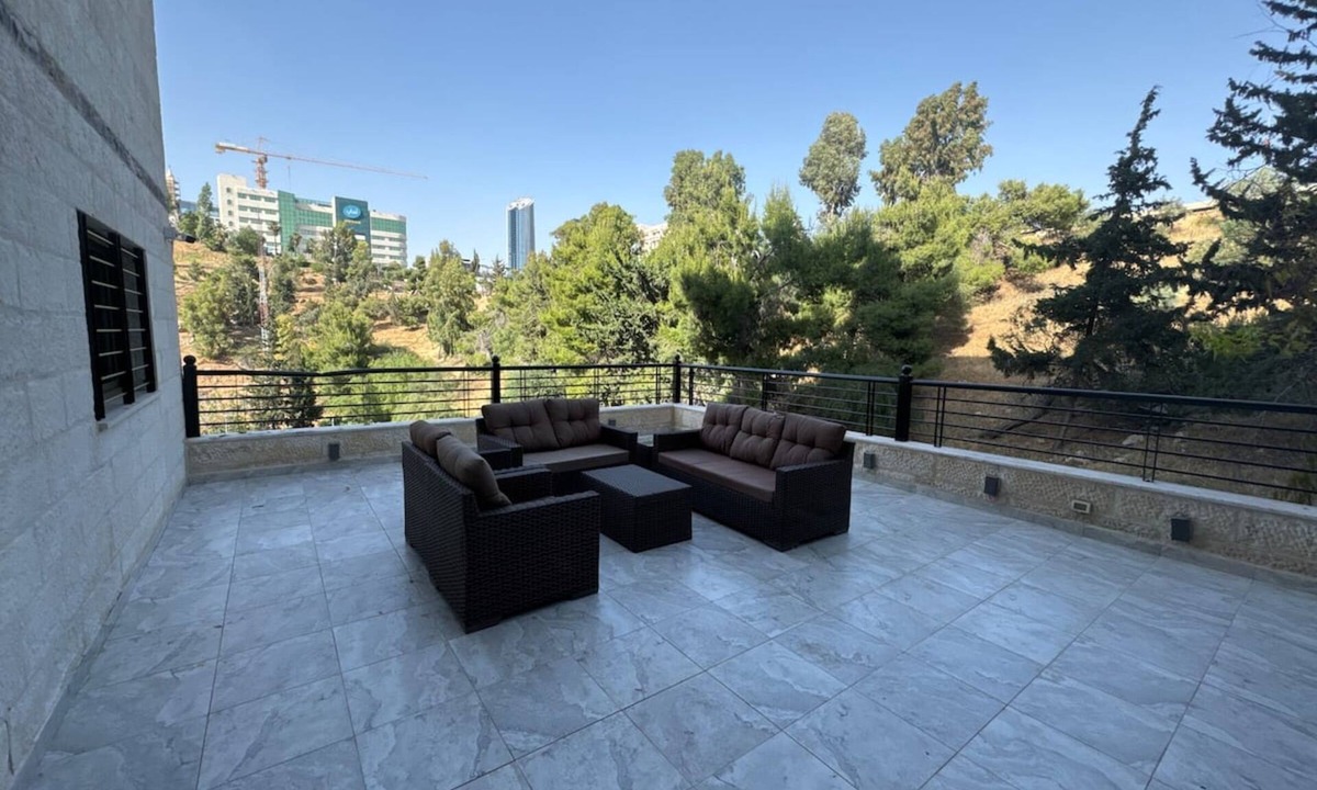 Amman Apartment | Central Secured Compound w/Hill-view Terrace