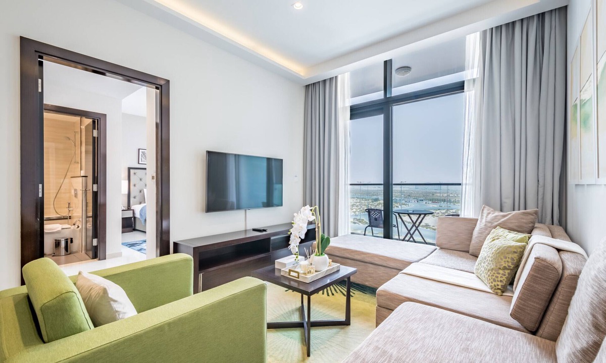 Dubai Apartment | Cosmopolitan 1BR Apartment in Celestia B, Dubai South by Deluxe Holiday Homes