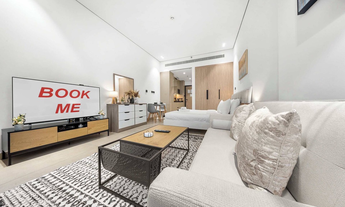 Dubai Production City Apartment | Free housekeeping visits during your stay - StayShort - Modern Studio in Production City Sleeps 3!