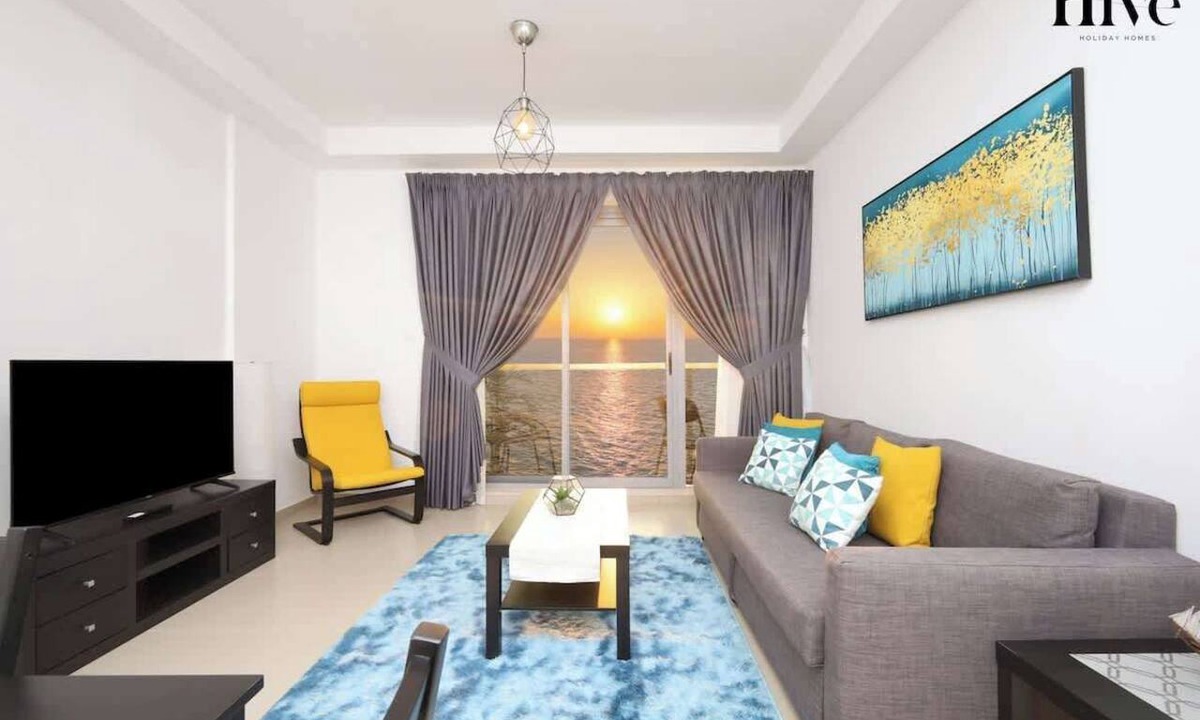 Ras Al Khaimah Apartment | Full sea sunset view, Marjan Island, beach, 1 bed