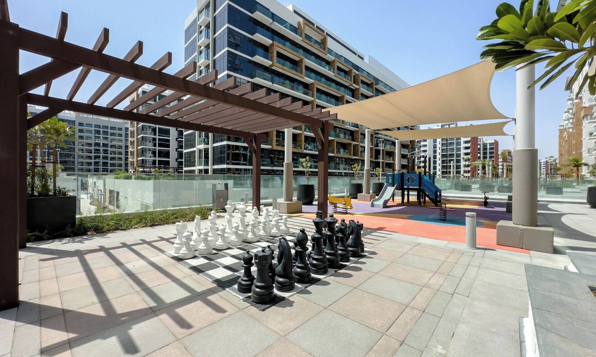 Nad Al Sheba Apartment | Meydan Luxury: Stylish 1BR with Pool & Canal Views-612