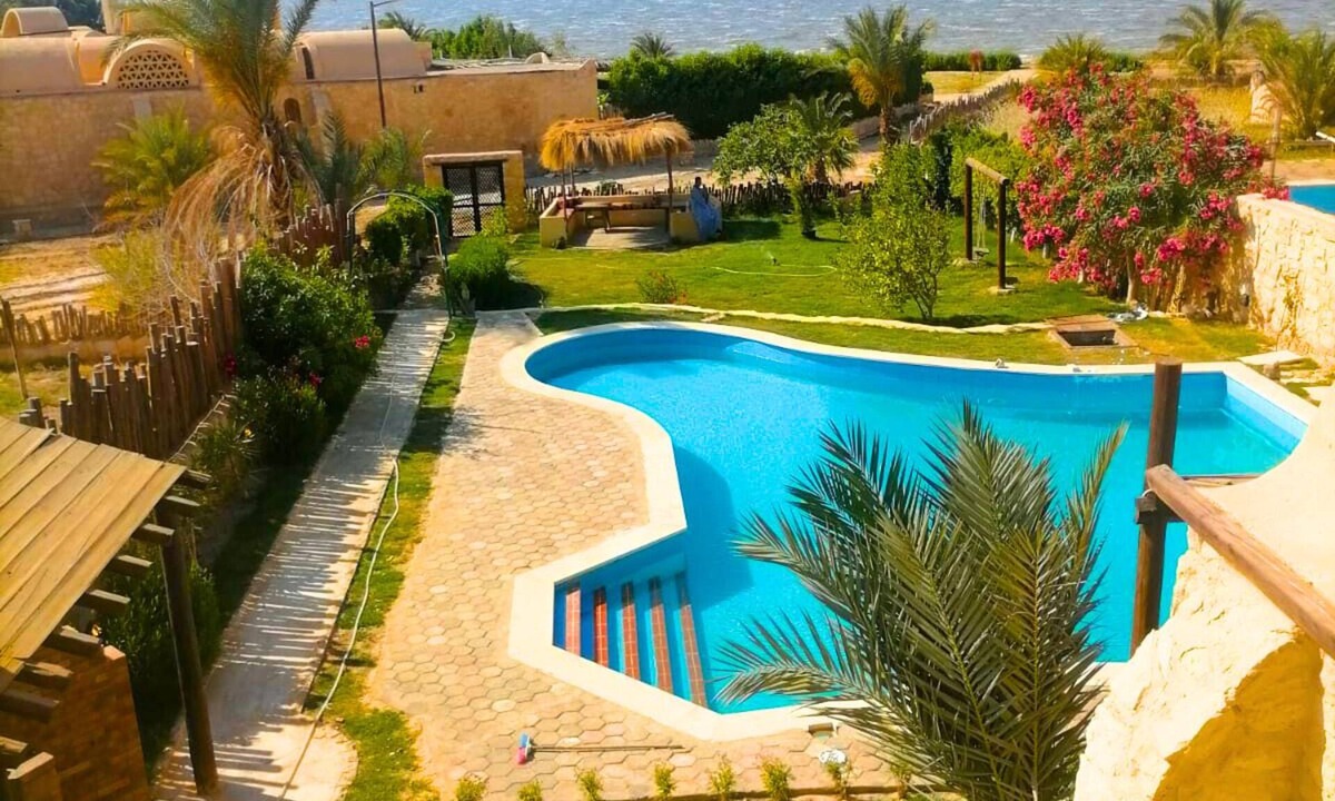 Tunis Village Villa | Moon Valley Villa, 3-bedroom villa in lovely Fayoum with refreshing AC