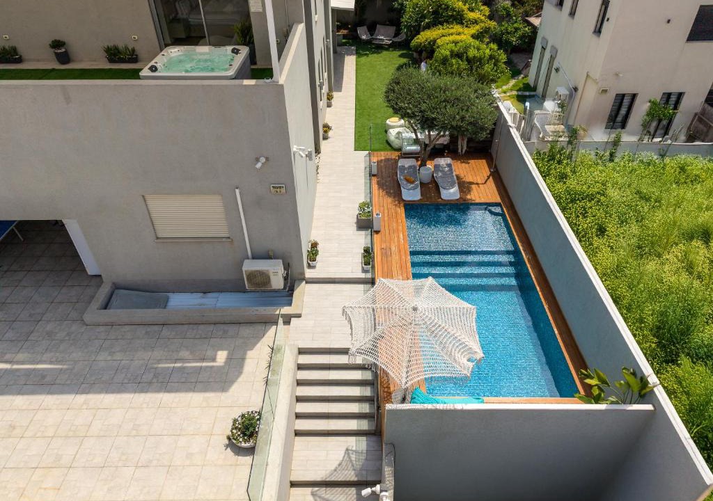 Hadera Villa | Olga Resort- Luxury Villa with Private Pool & Jacuzzi Steps from the Beach