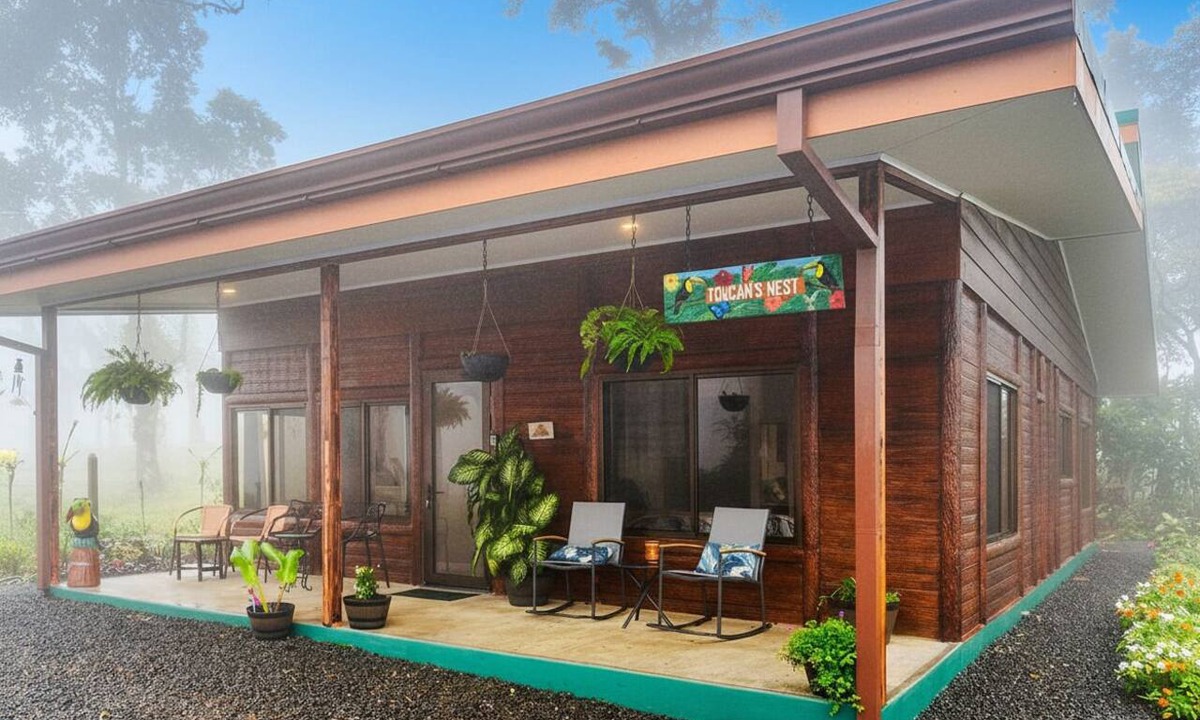 Katira House | Pura Vidaville Pvt. 3BR Jungle Cabin w/AC, Sunroom & Fire Pit - Near Rio Celeste