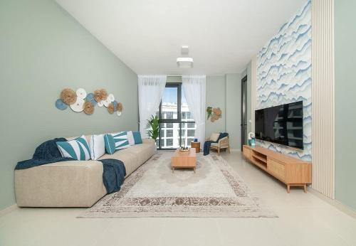 Al Hamriya Apartment | Seaside Modern 1BR Apartment at Blue Bay Walk, Pool & Beach