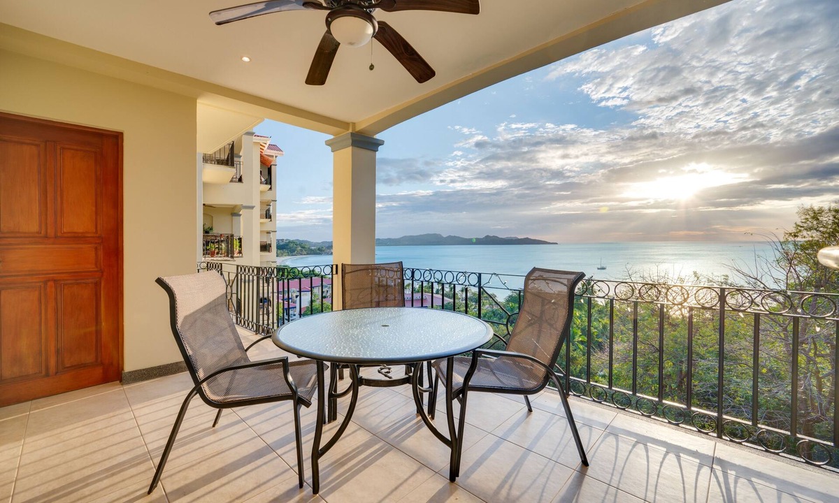 Playa Flamingo Apartment | Second-floor apartment with ocean & mountain views, outdoor pool & lanai, AC