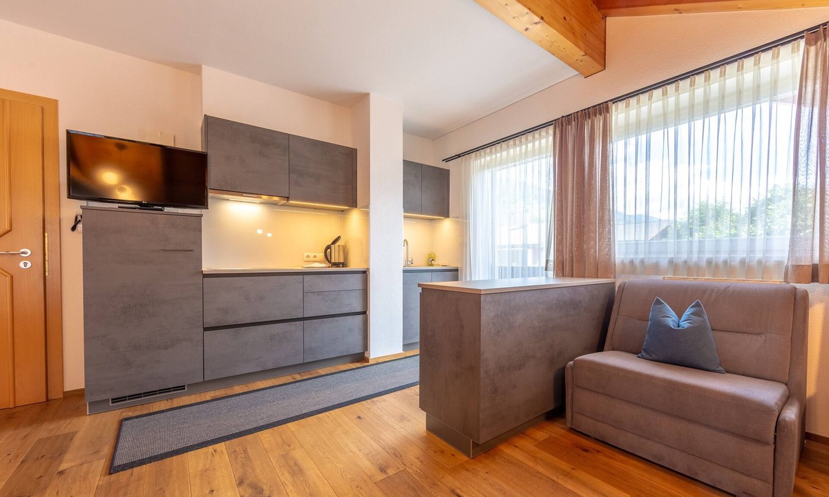 San Candido Apartment | Studio Apartment 'Alpengruss Air' with Mountain View, Shared Garden and Wi-Fi