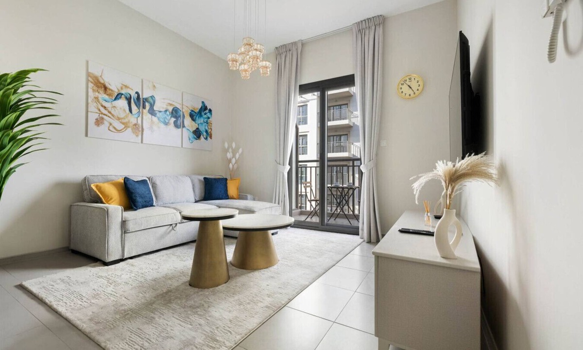 Dubai Apartment | Stylish 1BR in Safi | Balcony, Pool, Gym | Town Square Dubai