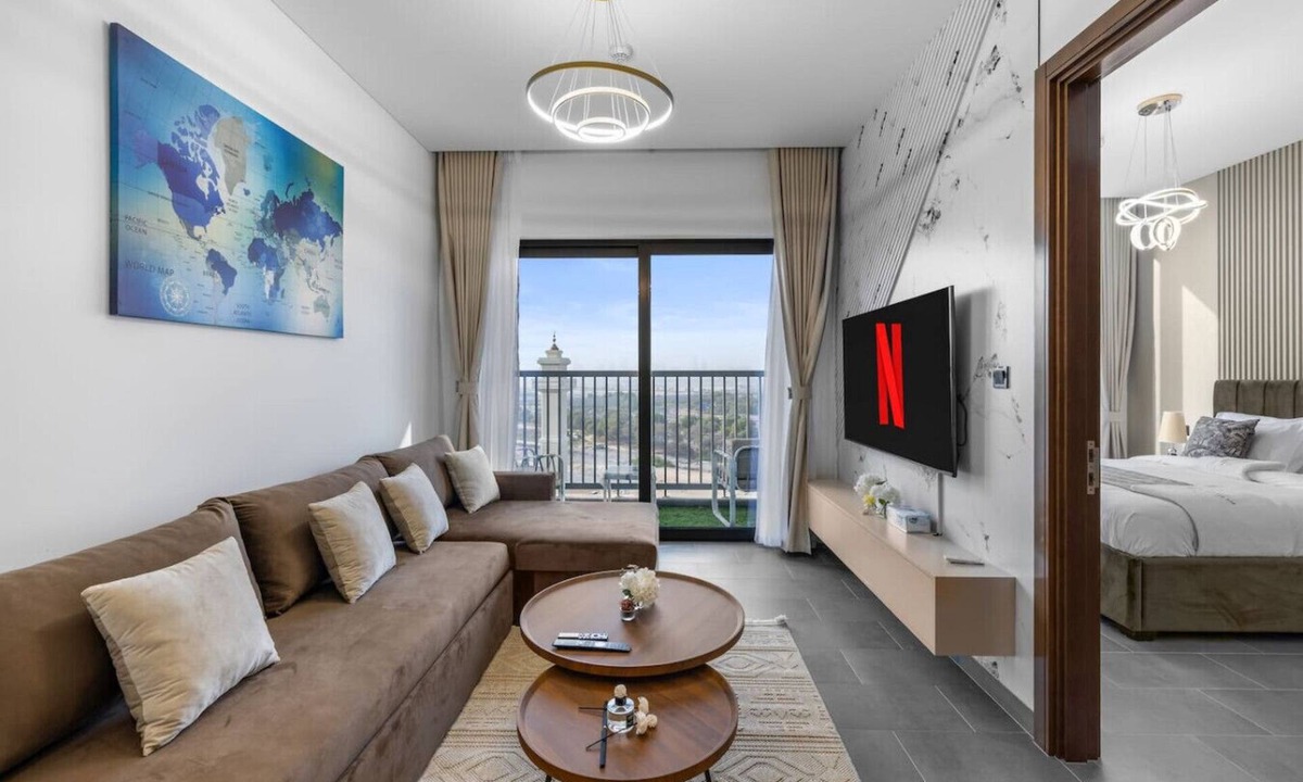 Nad Al Sheba Apartment | Stylish 1BR Retreat in Sobha Crest w/Balcony