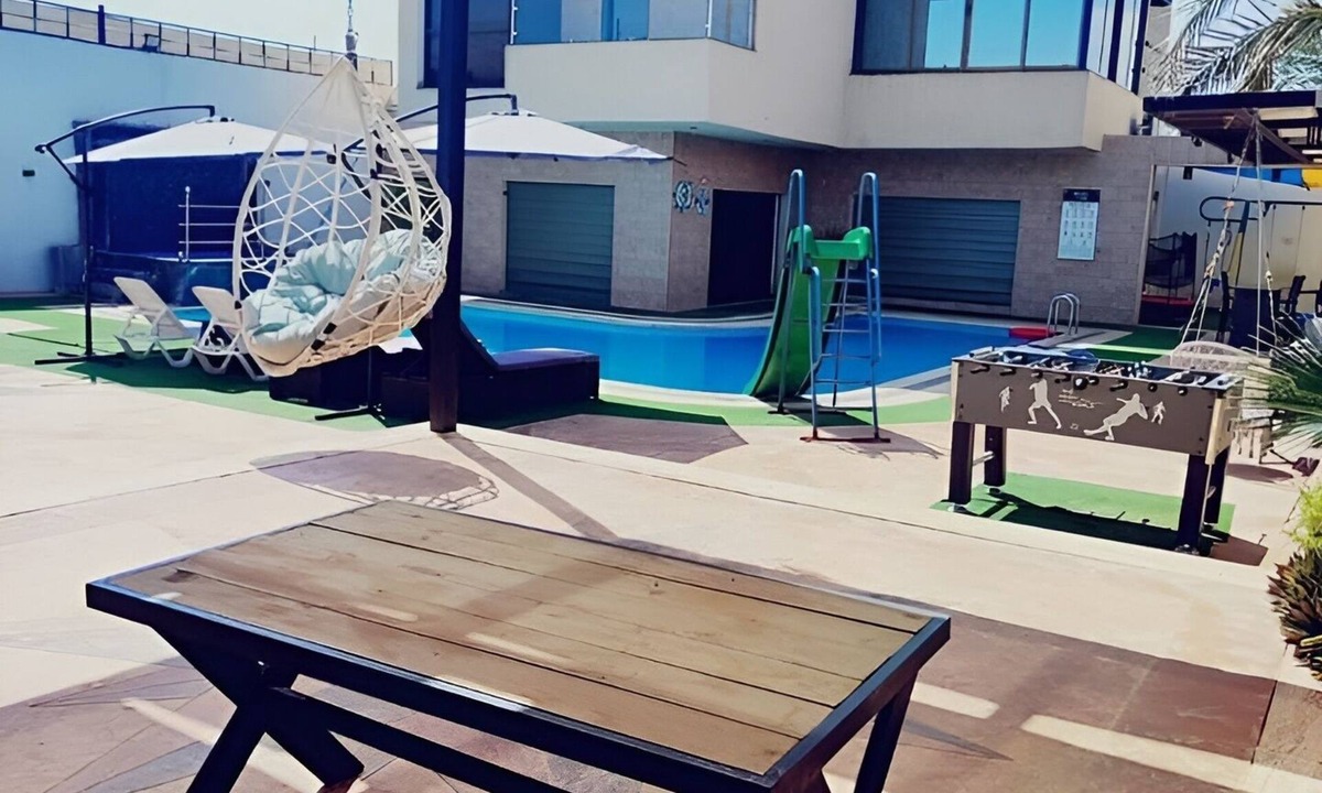 Gawr as-Safi Villa | Tala Villa Dead Sea Private 3 bedrooms chalet , private pool, kids playing area