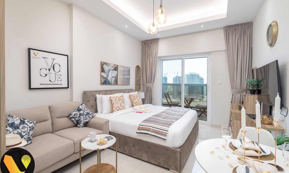 Dubai Sports City Apartment | Vogue | Hera Tower Sports City near First Avenue Mall