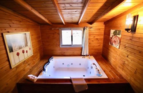 Ramot Cabin | נופים בלבן - בקתה עם בריכה פרטית ואמבט ספא