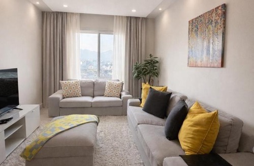 Al Ghubrah Ash Shamaliyyah Apartment | 1BHK top-floor with city view at Ghubra Beach