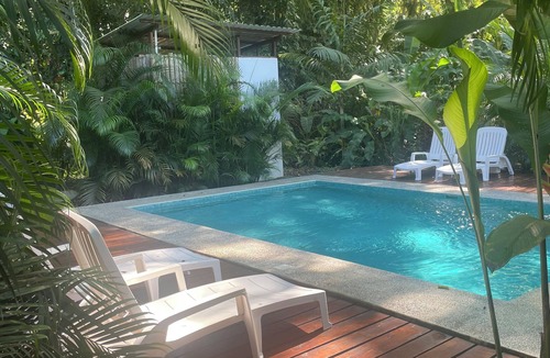 Puerto Viejo de Talamanca Cabin | 2 1 bedroom cabins with a pool 1 bathroom kitchen, living on a covered deck