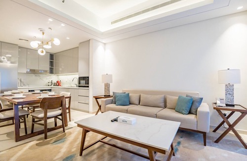 Sharm Apartment | 3BR Family Residence w/Distant Sea View and Assistant Room, Near to Beach