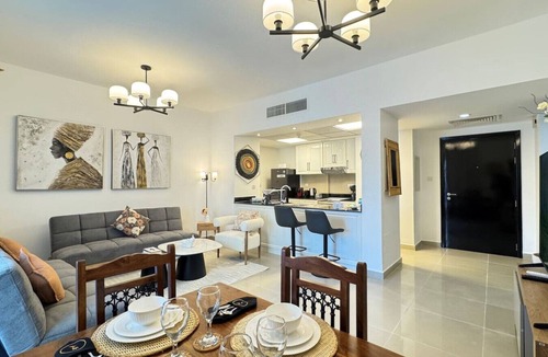 Abu Dhabi Apartment | Al Reef Retreat: Your 1BR w/Sofa Beds, Pool & Gym