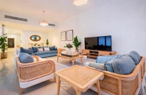 Sharm Villa | Azure Escape - Swimming Pool with Sea and Mountain view - Al Dana Island Fujairah