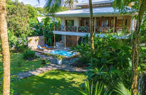 Puerto Viejo de Talamanca Villa | Beachfront Villa Casa Blanca with Private Pool, AC in Playa Negra Puerto Viejo
