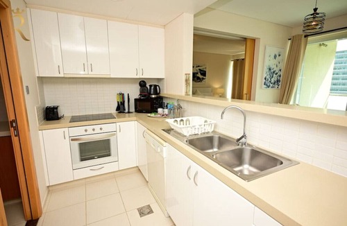 Al Raha Beach Apartment | Beachfront Beauty: 1BR Retreat for Your Getaway