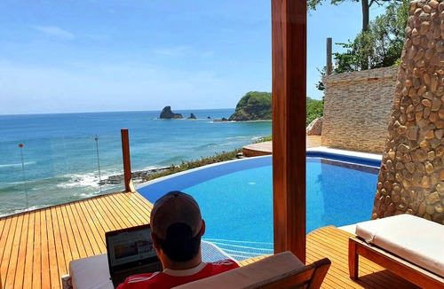 San Juan del Sur House | BEACHFRONT LUXURY - 180° BAY VIEWS - INFINITY POOL - AND STUNNING OUTDOOR SPACES