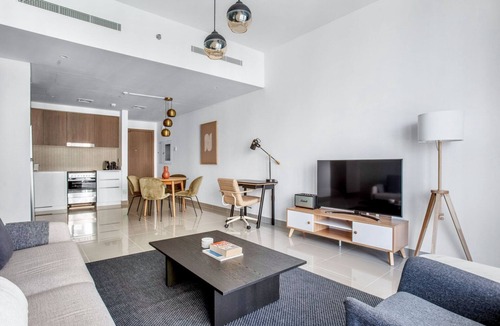 Dubai Apartment | Blueground | Dubai Creek Harbour, pool, nr Canal