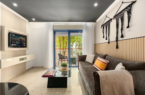 Eilat Apartment | Bright 1BR Royal Park Apt with Garden View