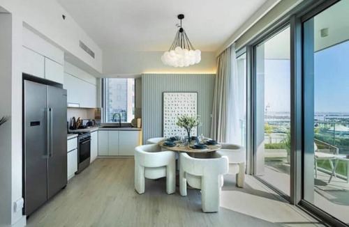 Ras Al Khor Industrial Area Apartment | Burj Khalifa view&Creek sea view