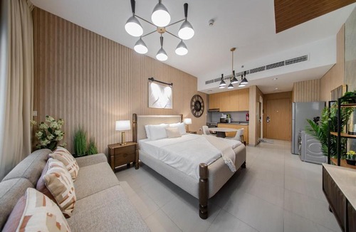 Sharjah Apartment | Charming Apartment with Balcony in Al Mamsha CB5-1-SN3-120-st