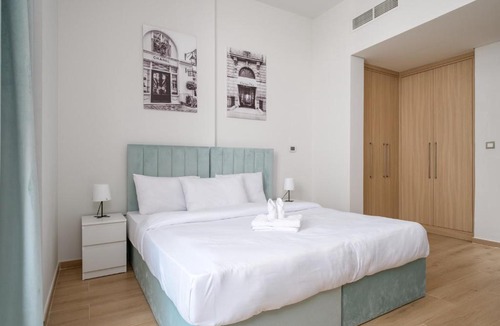 Jebel Ali Apartment | Charming Studio in Azizi Aura with City View