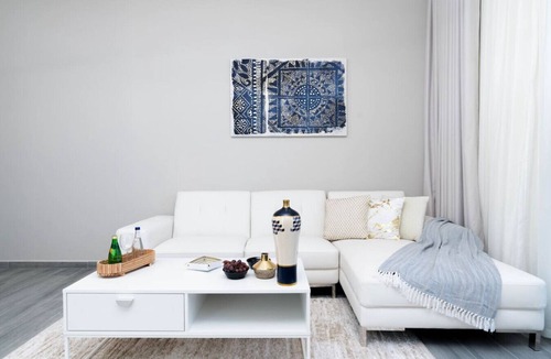 Dubai Production City Apartment | Chic 2BR Urban Retreat w/Captivating Dubai Views