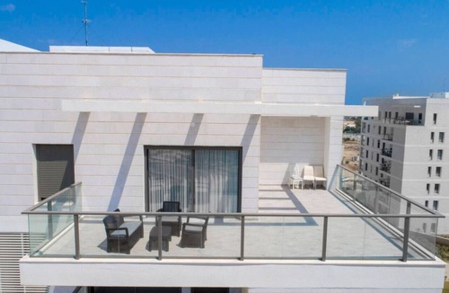 Nahariya Apartment | Chic Sea View Balcony Escape by Sea N' Rent