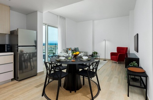 Abu Dhabi Apartment | Chic Yas Island Escape w/Iconic Ferrari World Vws