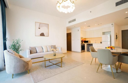 Dubai Apartment | CitiHome-1BR Large Living Room Ideal for Small Families