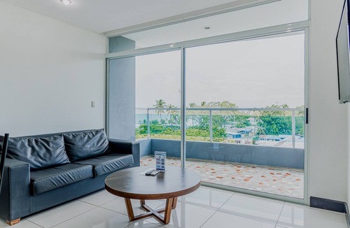Puntarenas Condo | Coastal condo with stunning sea views, rain shower & private balcony escape