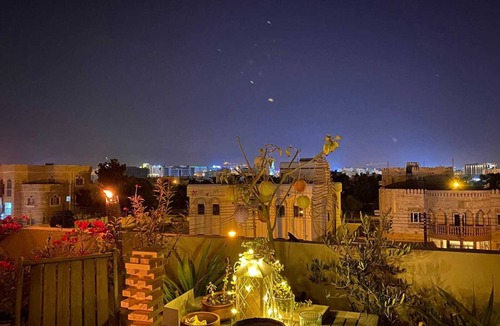 Muscat Bed & Breakfast | Cozy penthouse room and roof terrace with mountain views in Muscat
