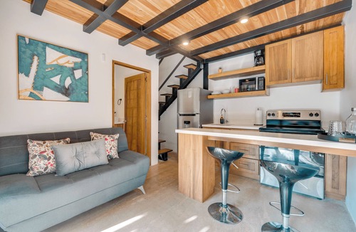 Playa Grande Apartment | Playa Grande Loft 5 - Tropical Hideaway - Full Kitchen - Long Stays Welcome