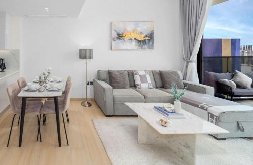 International City Apartment | Designer 1BR in Binghatti, Pool & Gym, JVC Dubai