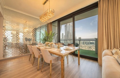 Downtown Dubai Apartment | Elegant 3BR Dubai Stay – Stunning Fountain Views, Near Burj Khalifa & Dubai Mall