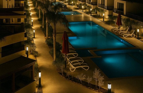 Port Said Governorate Ski Chalet | Elegant Beachfront Flat