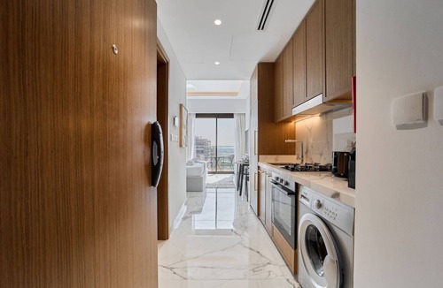 Nad Al Sheba Apartment | Elegant Studio in Azizi Riviera | Perfect Getaway