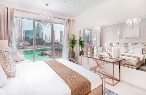 Downtown Dubai Apartment | Elite Royal Apartment - Full Burj Khalifa & Fountain View - Brilliant - 2 bedrooms & 1 open bedroom without partition