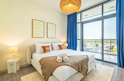 Al Raha Beach Apartment | Fantastic Rooftop Pool - Full Canal Views - Spacious 1 BDR Designed by Designer - 5 min walk from Space42 Arena