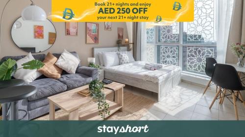 Discovery Gardens Apartment | Free housekeeping visits during your stay - StayShort - Modern & Inviting Studio in Discovery Gardens