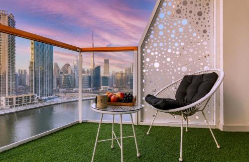 Business Bay Apartment | Gogoto6 2BR Super Premium Canal & Burj Khalifa View